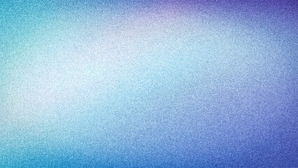 Captivating 4K abstract gradient blending serene light blue, cool purple, and soft white hues with a trendy grainy texture for versatile designs