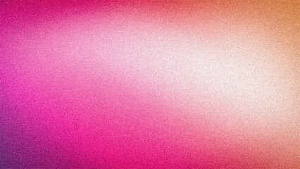 Dazzling 4K abstract gradient, blending vibrant magenta, warm orange, and soft white with a modern grainy texture for eye-catching visuals