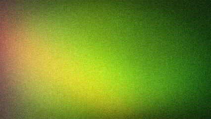 Earthy 4K abstract gradient with smooth transitions of rich green, warm yellow, and hints of red, featuring a grainy texture