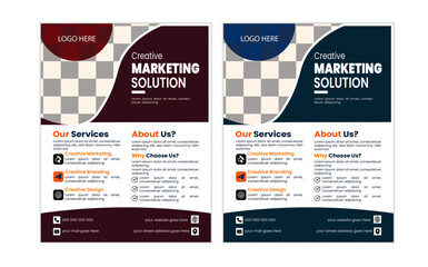 Corporate creative business flyer vactor design template clean and modern a4 business flyer design.