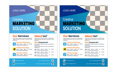 Corporate creative business flyer vactor design template clean and modern a4 business flyer design.