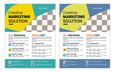 Corporate creative business flyer vactor design template clean and modern a4 business flyer design.