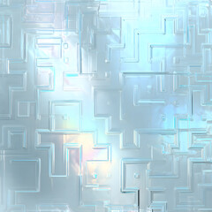 Futuristic Seamless Abstract Geometric Patterns with Iridescent Sheen