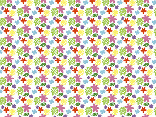 Pattern background with flowers