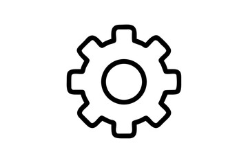Fototapeta premium gear icon isolated on white
