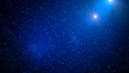 Fototapeta premium abstract blue background with stars