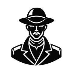 vector illustration of a soldier with a hat