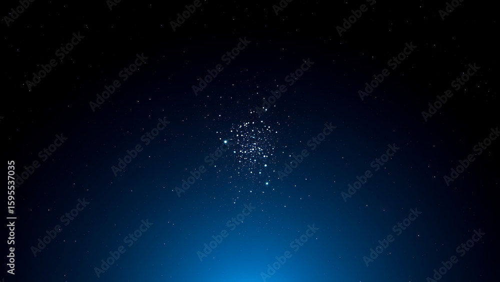 Aufkleber a collection of stars sparkles in the dark sky, creating a beautiful display. the scene captures the