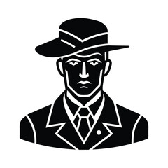 vector illustration of a soldier with a hat