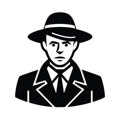 vector illustration of a soldier with a hat