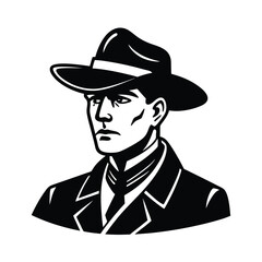vector illustration of a soldier with a hat