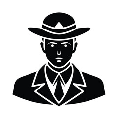 vector illustration of a soldier with a hat