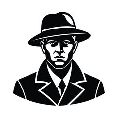 vector illustration of a soldier with a hat
