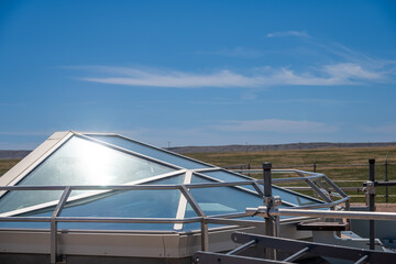 View of the Delta-09 Minuteman Missile Silo in the barren landscape of South Dakota