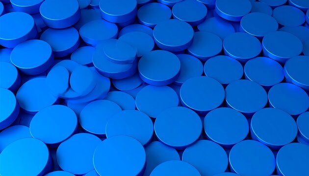 Abstract blue circular pattern