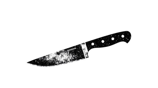 knift icon grunge texture isolated on a white background. PNG. icon	