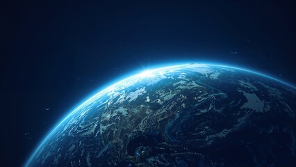 Ozone Layer Protection Banner Background Images HD- Earth Day, Environmental Conservation and Planetary Shield Concept Pictures 