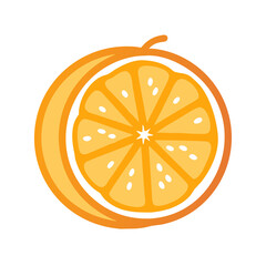 Zesty Orange Slice A Refreshing Image of a Half Cut Orange with Seeds A Citrus Delight Perfect for Food and Health Related Projects and Designs