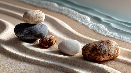 stones on the beach