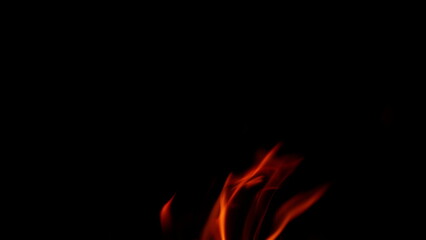 Dynamic and mesmerizing flames are dancing elegantly in the surrounding darkness now