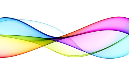 Abstract colorful wavy lines design (1)