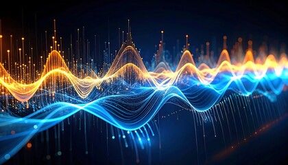 Abstract data waves