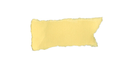 Minimal torn yellow paper fragment. Simple and clean look for handmade design aesthetics. The...