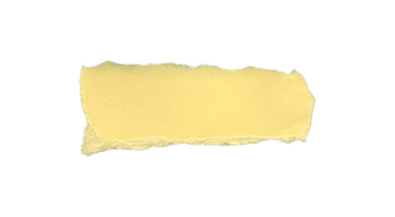 Single torn yellow paper strip with raw edge. Perfect for notes, tags, and collage art. The warm...