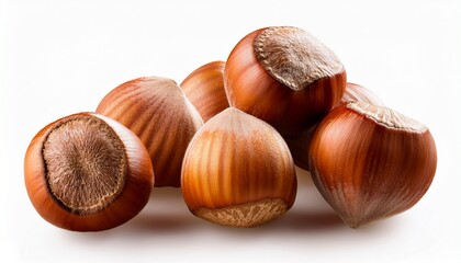 Fototapeta premium hazel nuts close up