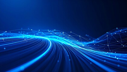 Abstract digital wave