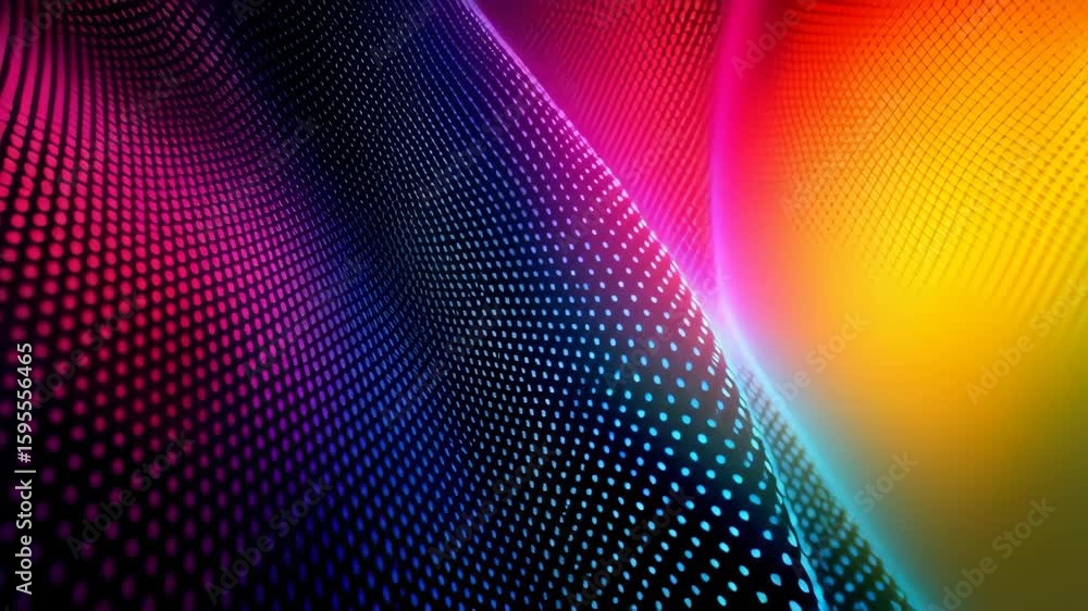 Poster colorful abstract patterns create mesmerizing visuals in a vibrant digital artwork display
