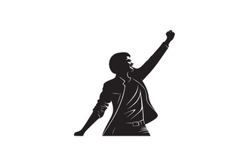 Claim vector silhouette on white background.02