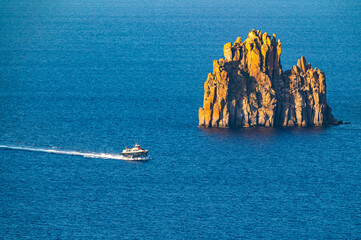 a hydrofoil in the open sea