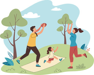 Family Fitness Day Outdoors | Active Family Exercise Activities