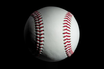 baseball isolated on black