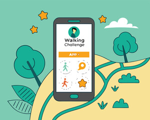 Walking Challenge App | Step Tracking Fitness App