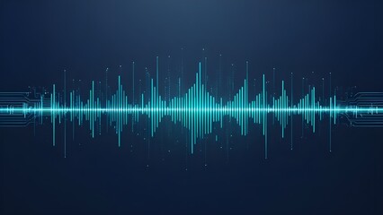 Green sound wave vector illustrating a medical heartbeat pulse on a monitor, ideal for health technology and frequency monitoring