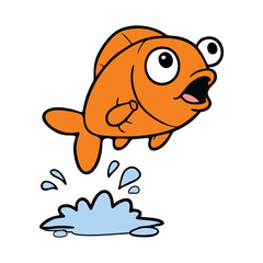funny fish vector illustration vector