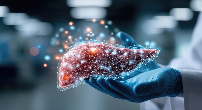 Hepatitis awareness message: liver function, viral threat, global initiative, health focus, infection risk, medical campaign, organ care, immune response, wellness goal, disease alert, diagnostic 