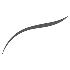 Swoosh, swash underline stroke set. Hand drawn swirl swoosh underline calligraphic element. Typography, graphic design elements on white background.