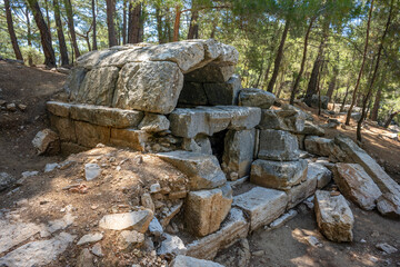 Fototapeta premium Kitanaura (Ancient Greek: Κιτάναυρα) (or Kithanaura) was an ancient city in Lycia. Its ruins are located near Saraycik, a small village in the Kumluca district of Antalya Province, Turkey.