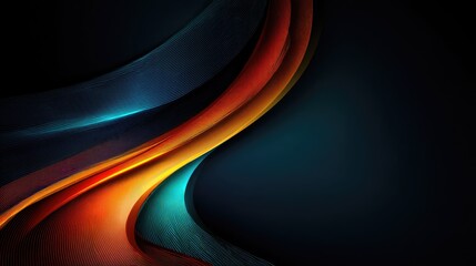 Obraz premium Dynamic abstract design with flowing lines and vibrant colors.