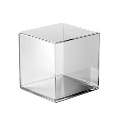 Clear acrylic cube display case