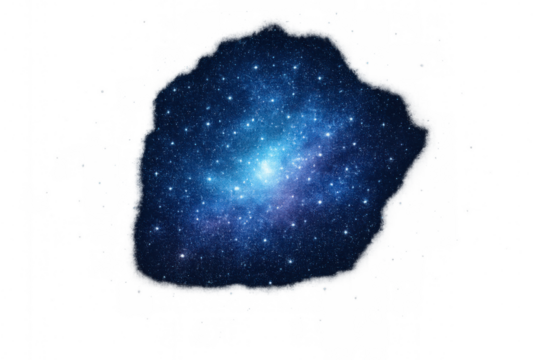 Beautiful spiral galaxy with clipping path included, perfect for space and astronomy themed projects