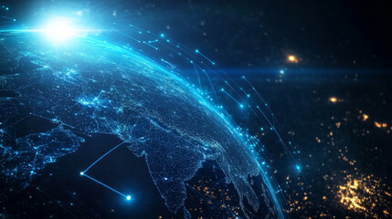 Big Data Network Surrounding Planet Earth