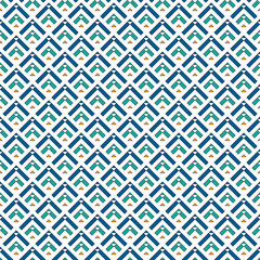 Arrows, scales seamless pattern. Ethnic, tribal print. Squama, chevrons ornament. Repeated arrowhead, triangular shapes background. Native americans ornamental wallpaper. Vector abstract digital paper