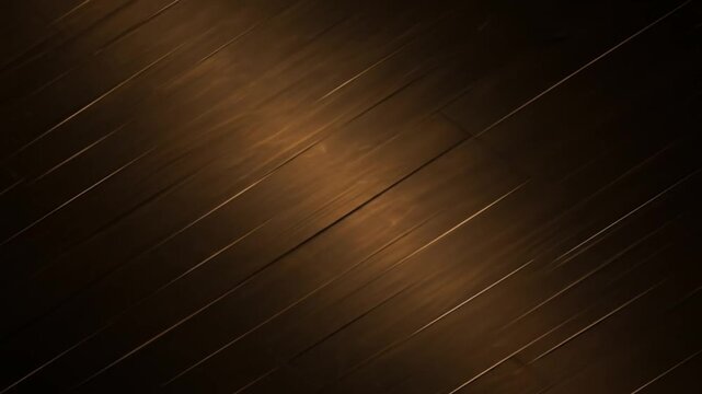 A close up shot of a dark wooden surface with diagonal lines and light reflecting off the surface