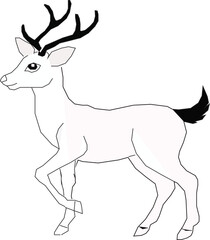deer silhouette vector