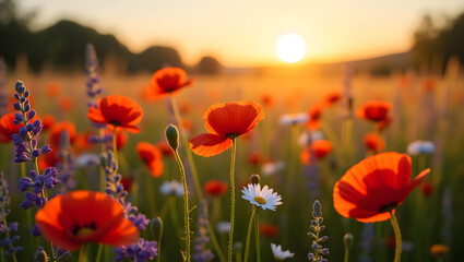 Fototapeta premium field of poppies
