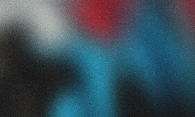 Photo of a dynamic abstract background featuring a vibrant gradient of red, blue, and black with a grainy, speckled texture